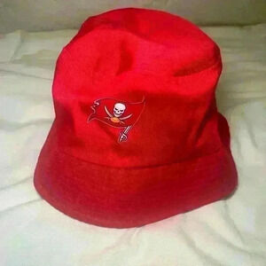 Red Buccaneers Logo Bucket Hat